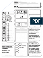 Ficha D&D Bruxo Grande Antigo