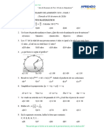 EXAMEN DE ADMISION 2020 Fase 1