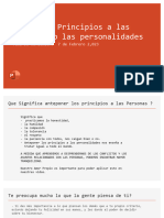 Anteponer Principios A Las Personas - Febrero 7 2023