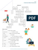 Crossword For Using Verbs