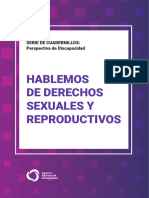 Hablemos de Derechos Sexuales Y Reproductivos: Serie de Cuadernillos: Perspectiva de Discapacidad