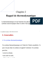 Rappel Thermodynamique