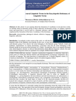 Representation of General Linguistic Terms in The Encyclopedic Dictionary of Linguistic Terms