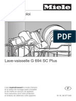 Mode Emploi Miel Lave Vaisselle G694 SC Plus