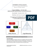 MPHP309 Course Syllabus Fall 2023 - Ver.1