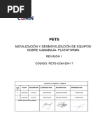 Pets-Com-Em-17 Movilizacion y Desmovilizacion de Equipos Sobre Camabaja