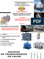 UNIDAD TEMÁTICA #4 Sección 4.1 MAQUINARIA EMPLEADA EN LA INDUSTRIA QUÍMICA (Intercambiador de Calor)