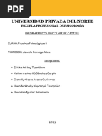 Informe - Psicologico II