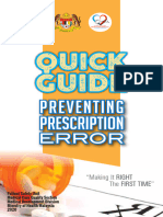 Preventing Prescription Error - KKM Guideline 2020