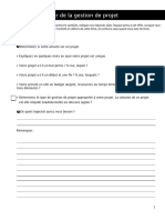 Activites Autour de La Gestion de Projet