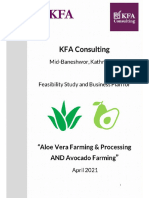 Feasibility Study & Business Plan - (Aloevera & Avocado)