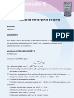 Vitesse de Convergence de Suites