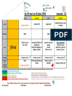 Menus Du 30 Mai Au 2 Juin 2023