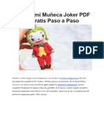 Amigurumi Muneca Joker PDF Patron Gratis Paso A Paso