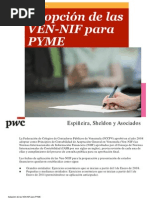 Adopción de Las VEN-NIF para PYME - PWC Venezuela