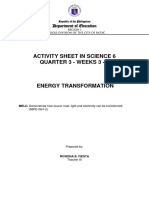 Sci6 - Q3 - AS - Wks3-5 - Energy Transformation - Fiesta