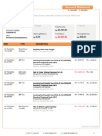 Khalid Ali Arshad: Account Statement