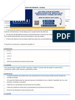 Prova - Gestão e Análise de Escopo em Projetos - 41-2024