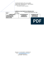 Plan de Area Matematica 2021