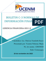 Boletin C-3 Normas de Información Financiera: Gerencia Financiera-Secc-Ii