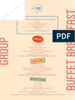 Group Buffet Breakfast Menus