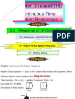 Chapter 2.2 Response Ist Order Systems