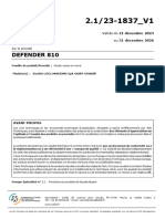 Defender 810: Valide Du 21 Décembre 2023 Au 31 Décembre 2026