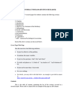 Business Research Format Final