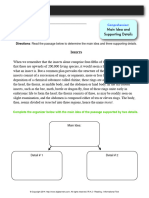 Comprehension Main Idea and Supporting Details