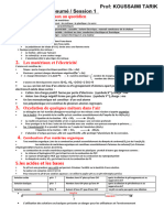 Résumé - S1 Cours Physique Chimie 3AC