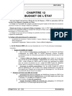 Fiche Chapitre 12 Le Budget de Letat