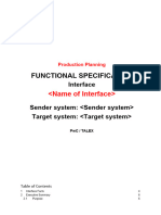 I - Module - No - Description - Interface FS