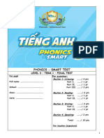 Phonics Smart 3 Final Test Term I