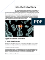 Sci Project Human Genetic Disorder