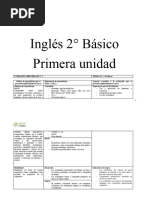 Planificación Inglés 2°básico Anual