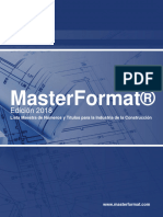 Csi Master Format 2018 Bim