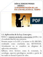 Aplicacion e Interpretacion de La Leyes - Unidad II - Clases 1 y 2