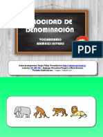 Velocidad de Denominacion ANIMALES SALVAJES