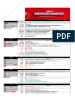 Calendário Acadêmico Graduação EaD - FMU