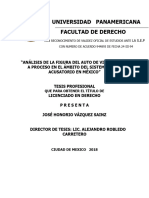 Análisis Del Auto de Vinculación A Proceso