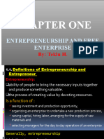 Entrepreunership CH - 1