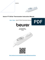 Beurer FT58 Ear Thermometer - Manual