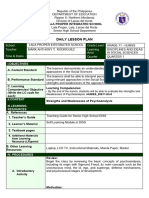 Daily Lesson Plan: School Grade Level Teacher Learning Area Time & Dates Quarter