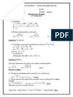 4-Cours D'appui 1er Devoir Sur Les Racines Et Valeur Absolue