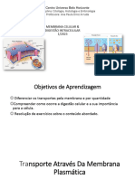 Aula 3 - Membrana Celular (Parte 2)