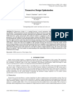 GSM Transciever Optimization