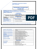 Programme Informatique CM1