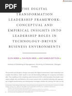 J of Leadership Studies - 2022 - Weber - The Digital Transformation Leadership Framework Conceptual and Empirical Insights