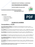 Ligue Inter-Regions de Football Amateur Département de L'organisation Des Compétitions