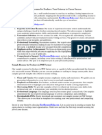 Sample Resume For Freshers PDF